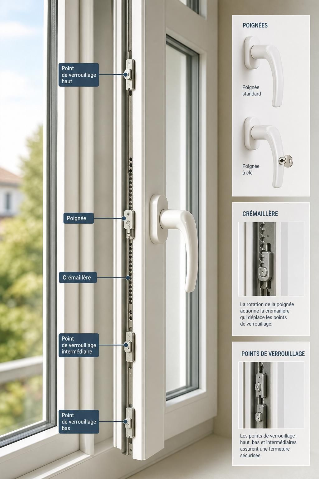 découvrez à quoi sert une crémone pour fenêtre pvc, son fonctionnement et ses avantages pour sécuriser et faciliter l'ouverture de vos fenêtres.